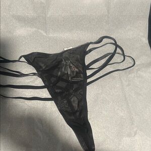 Forever 21 Black Strappy Panties